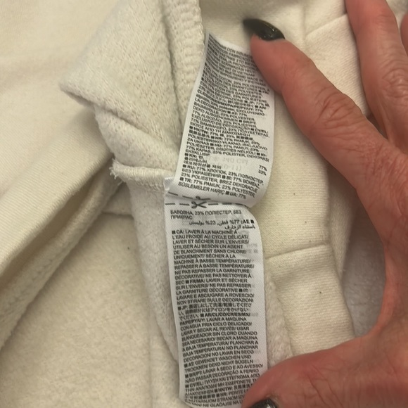 GapKids Rainbow Stripe Sweatshirt GUC sz L (10) SOFT CUTE Cream Ivory - Picture 16 of 17